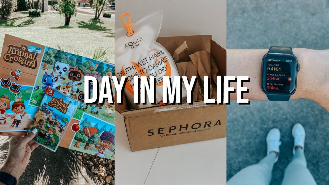 VLOG: super productive days at home, animal crossing, working out, eating healthy, cleaning