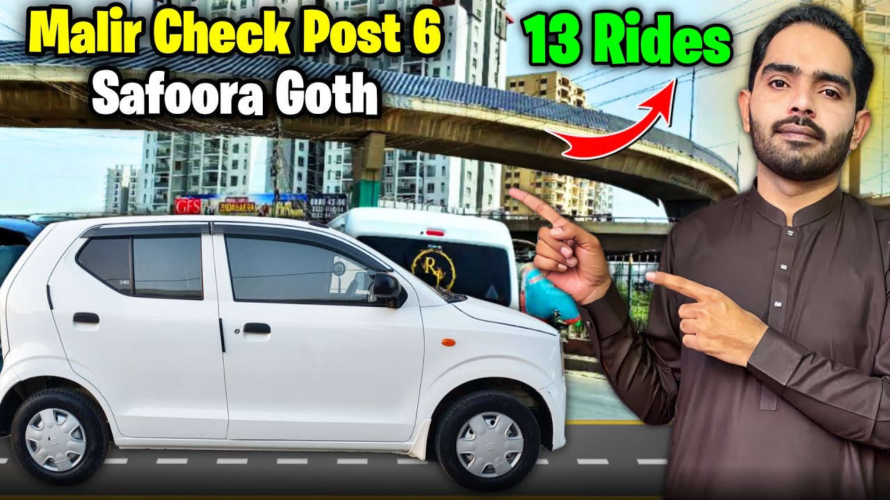 Malir Cantt Checkpost 6 Ride | Safoora Goth Tak Ka Safar | 13 Rides