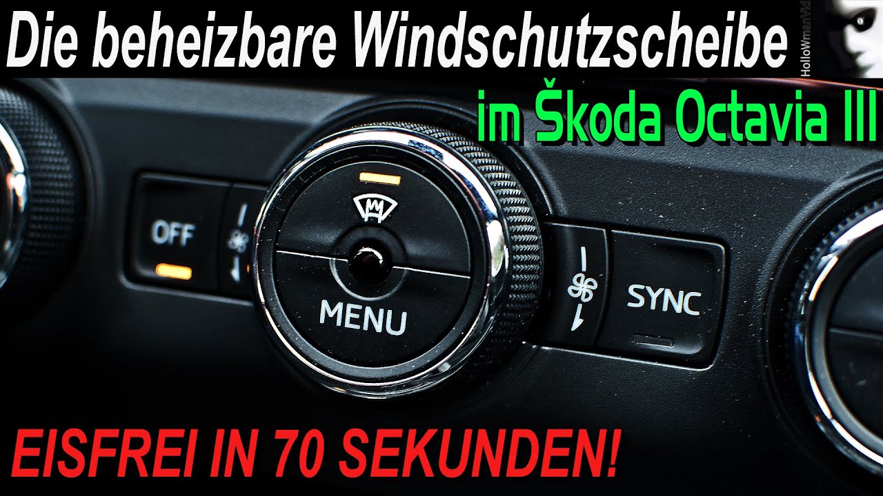 ŠKODA OCTAVIA 3 | Die Windschutzscheibenheizung | Eisfrei in 70 sek