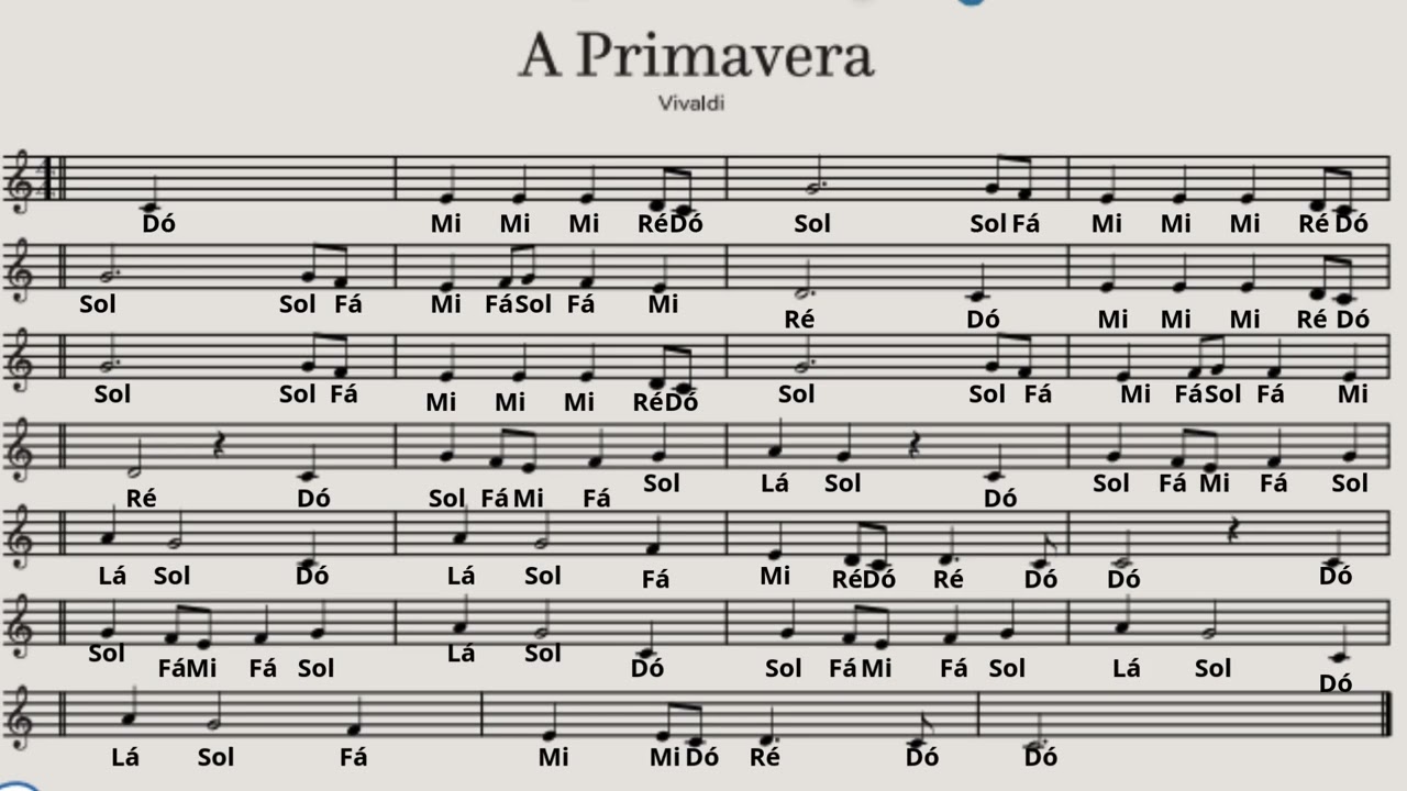 Pimavera - Vivaldi para flauta doce