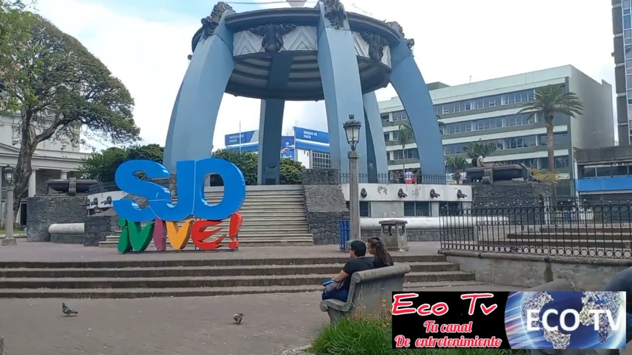 RECORRIENDO EL PARQUE CENTRAL DE SAN JOSE , COSTA RICA, CENTROAMERICA, ECO TV