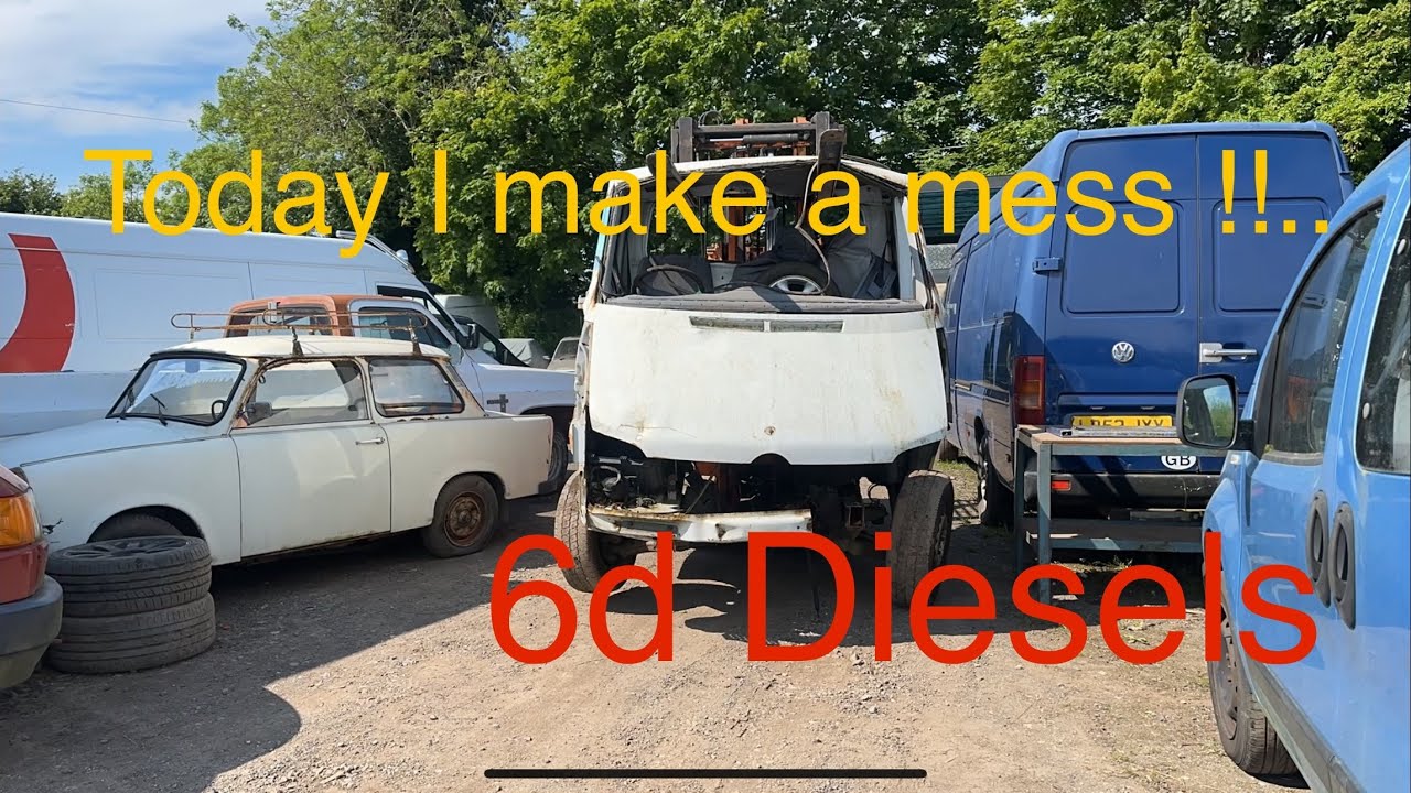 Today I make a mess!! and we finish the Renualt camper van