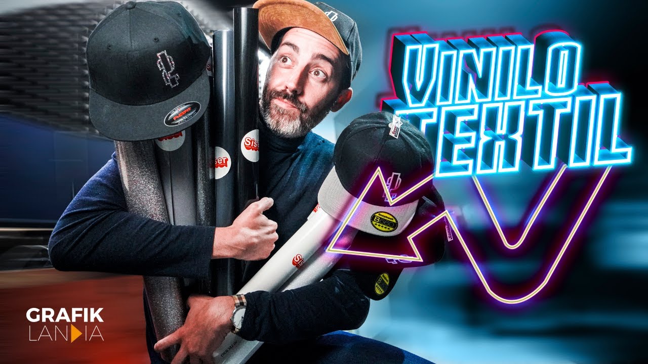 El vinilo TEXTIL más INCREÍBLE para GORRAS y CAMISETAS | Siser Glitter, 3D Techno, Sparkle...