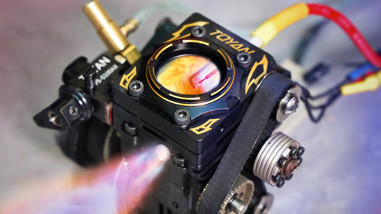 Tiny See-Thru Engine - In 4k Slow Motion