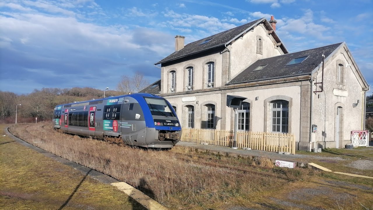 En voyage de Guéret à Felletin avec l'X73525