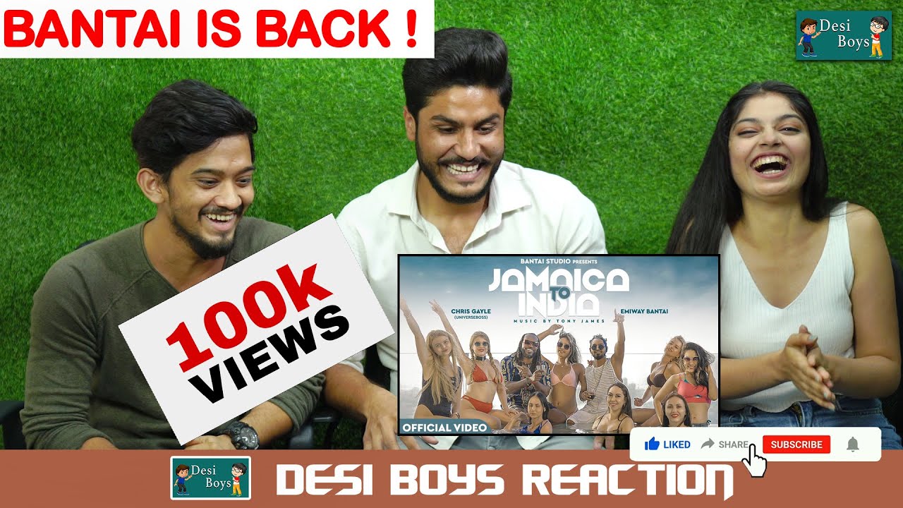EMIWAY BANTAI X CHRIS GAYLE| JAMAICA TO INDIA| Shivam Singh |Desi Boys Reaction