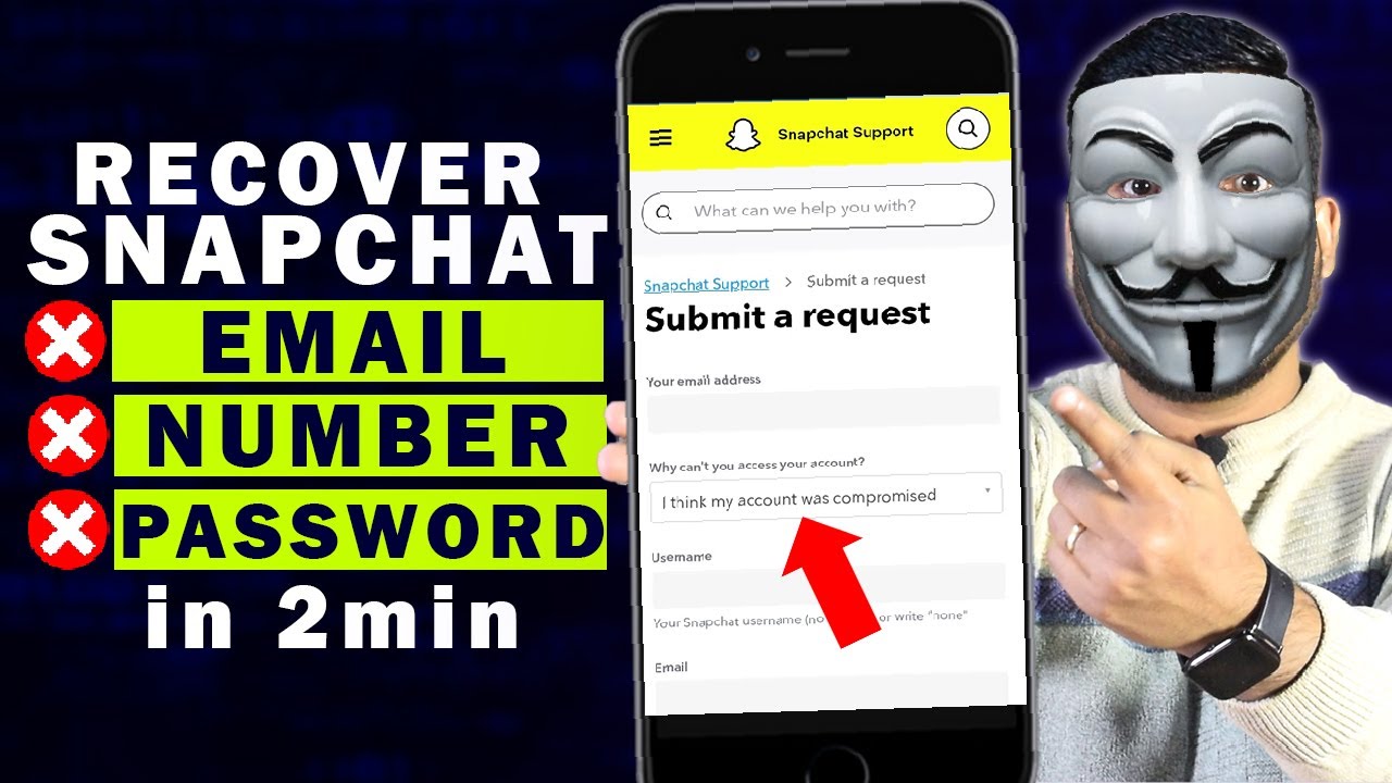 Восстановление взломанного аккаунта Snapchat без пароля электронной почты и номера телефона 2025 ...