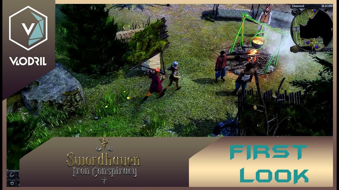 First Look - SwordHaven: Iron Conspiracy - Kickstarter Demo - CRPG - Ultrawide