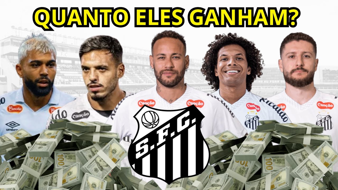 SALÁRIOS DO SANTOS 2026 💰 Quanto cada jogador recebe? (Revelado)