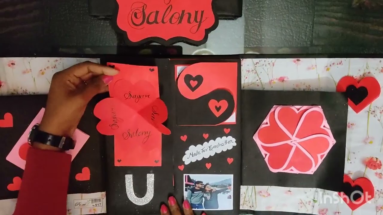 😍Handmade Flip Flap Card!!Valentine's Day!!Anniversary!!Birthday!!Surprise Gift ideas for💓By Rani 😍