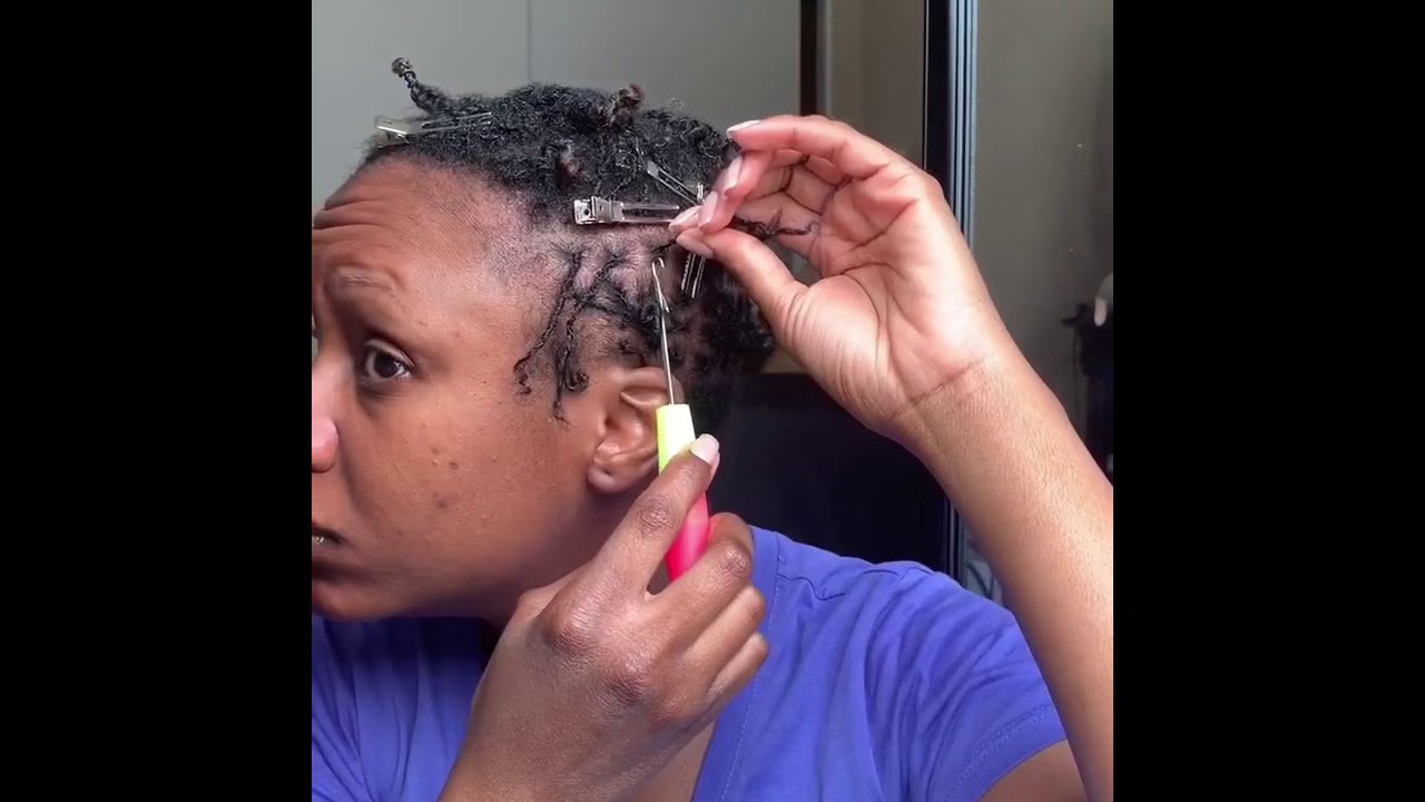 DIY Microlocs | 1 Month Update | How I Retie