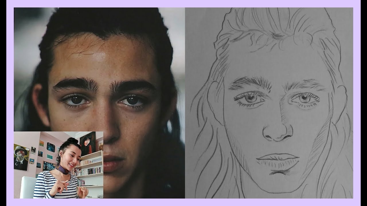 Kopyalama Tekniği İle Portre Taslağı Nasıl Çizilir?  😈