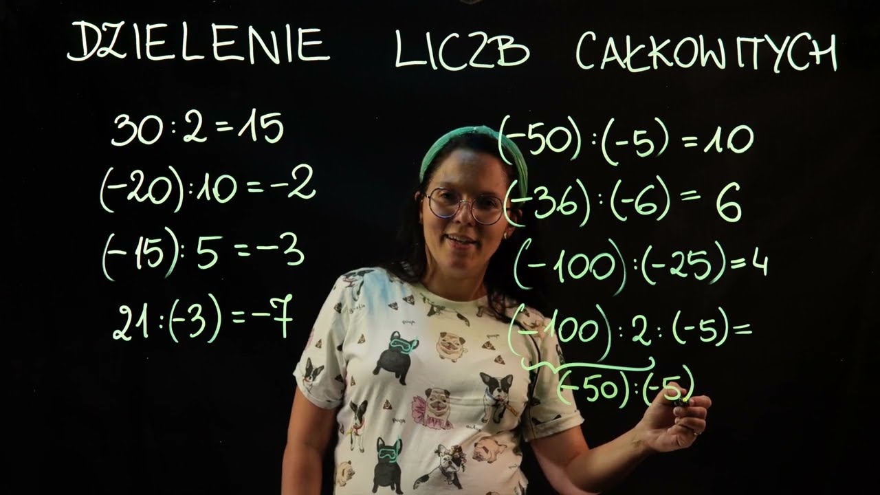 Liczby całkowite - Dzielenie - To nie jest trudniejsze od mnożenia.