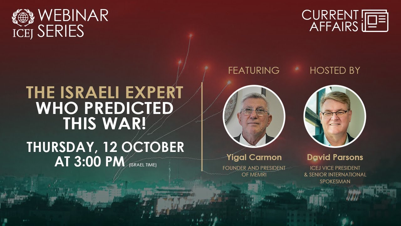 The Israeli Expert Who Predicted this War! | WEBINAR SERIES