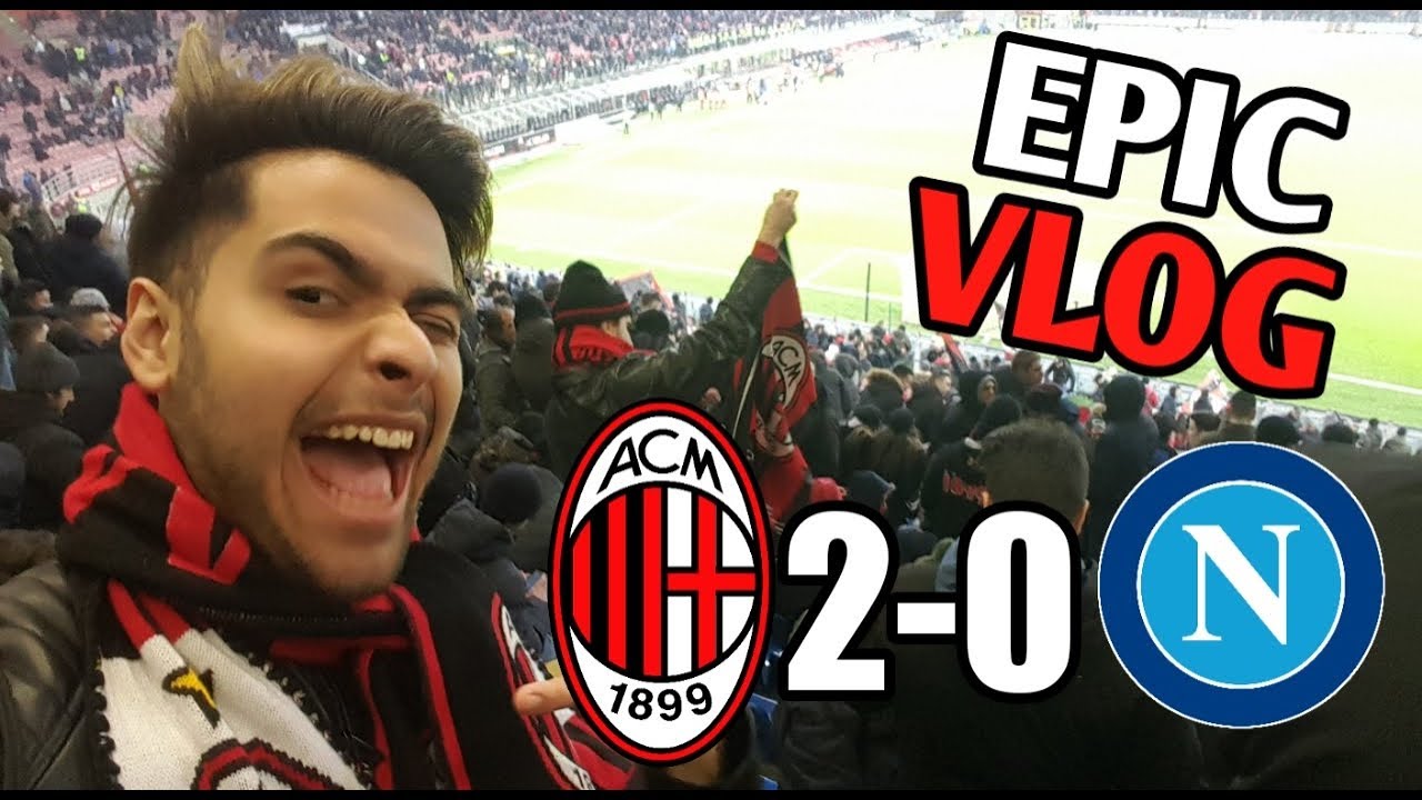EPIC VLOG! AC MILAN 2-0 NAPOLI! PIATEK EL PISTOLERO ILUMINA SAN SIRO!