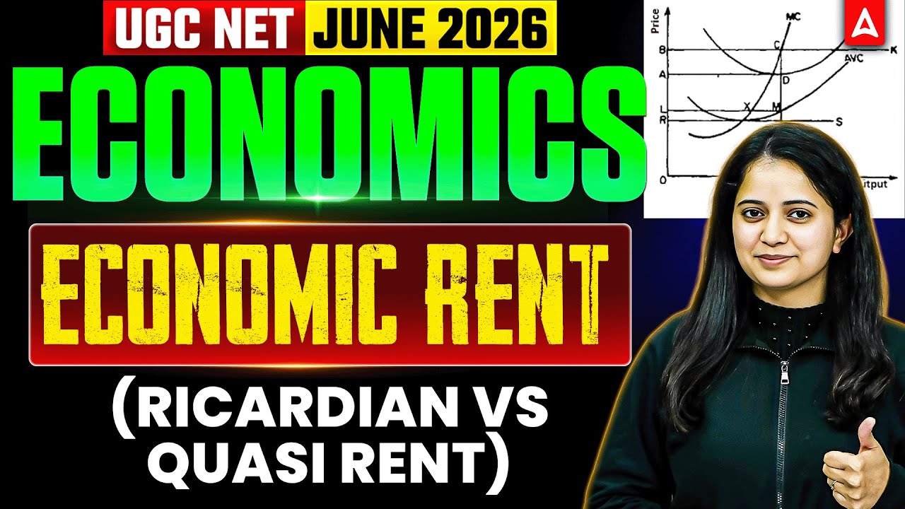 UGC NET Economics | UGC NET Economics Economic Rent ( Ricardian Vs Quasi Rent ) By Shivani Mam