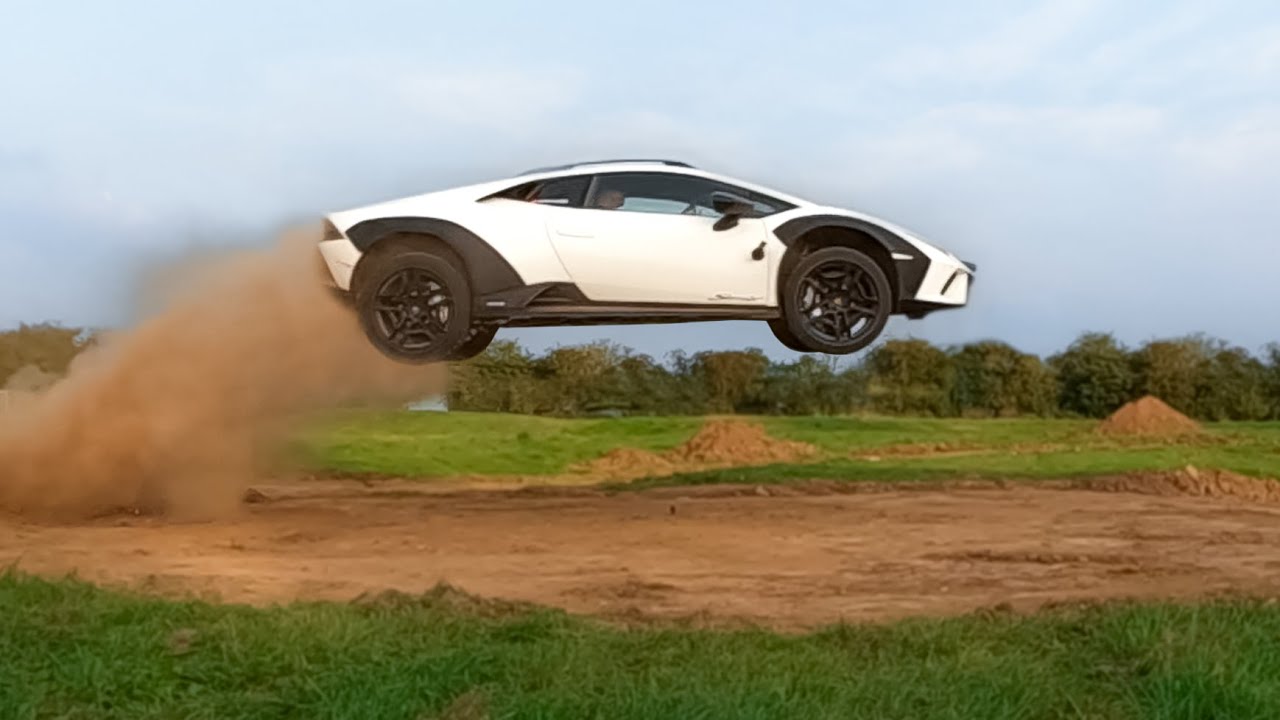 ПРЫЖОК НА LAMBORGHINI С ЗЕМЛИ