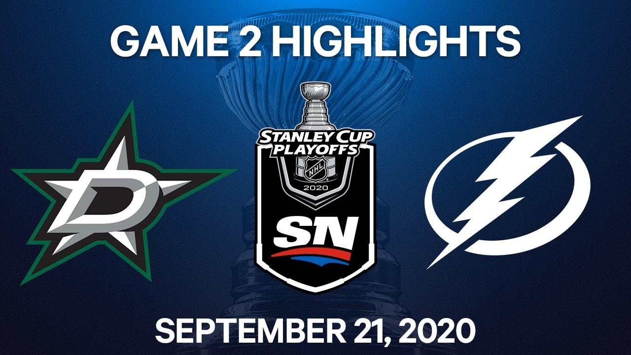 NHL Highlights | 4th Round, Game 2: Stars vs. Lightning - Sep 21, 2020