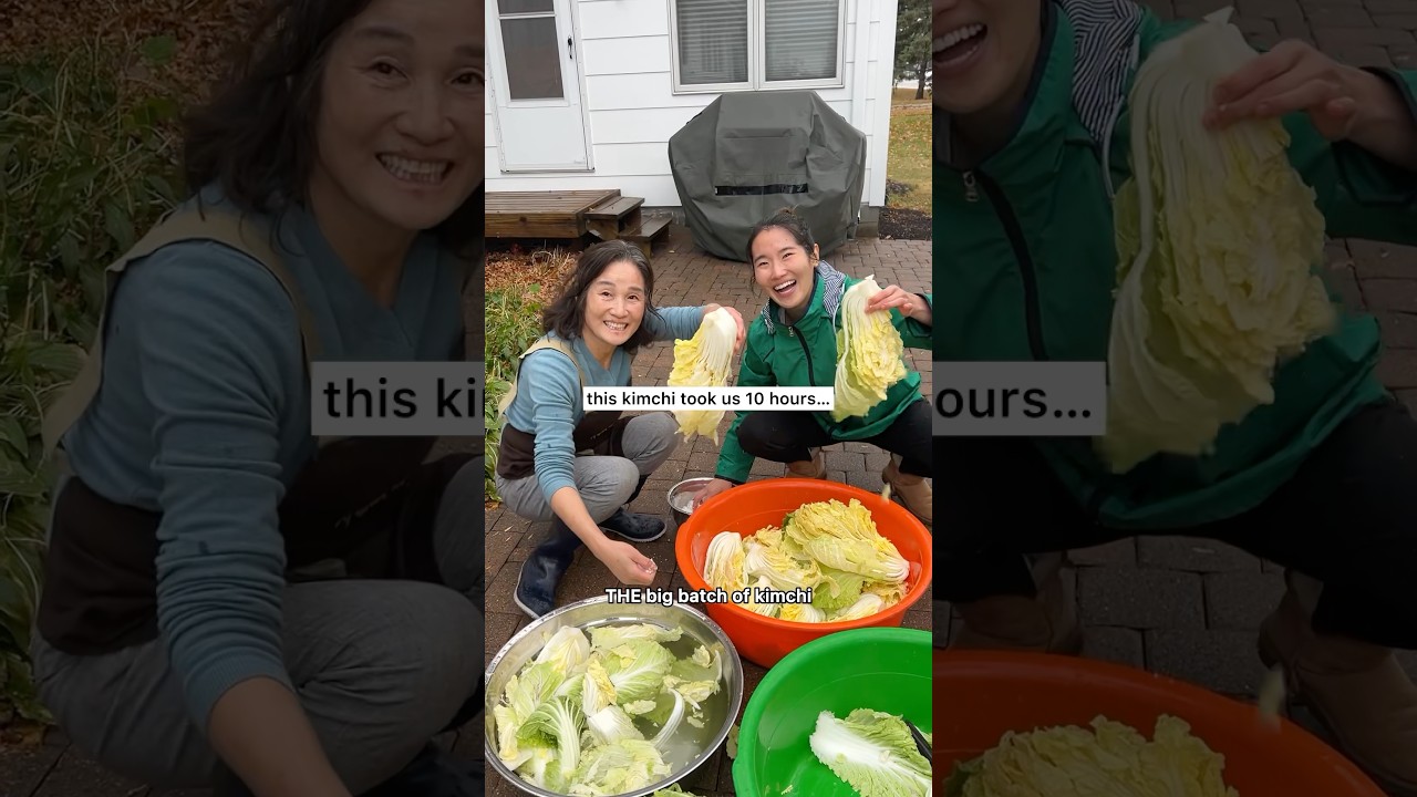 10-hour kimchi batch during a snowstorm!!