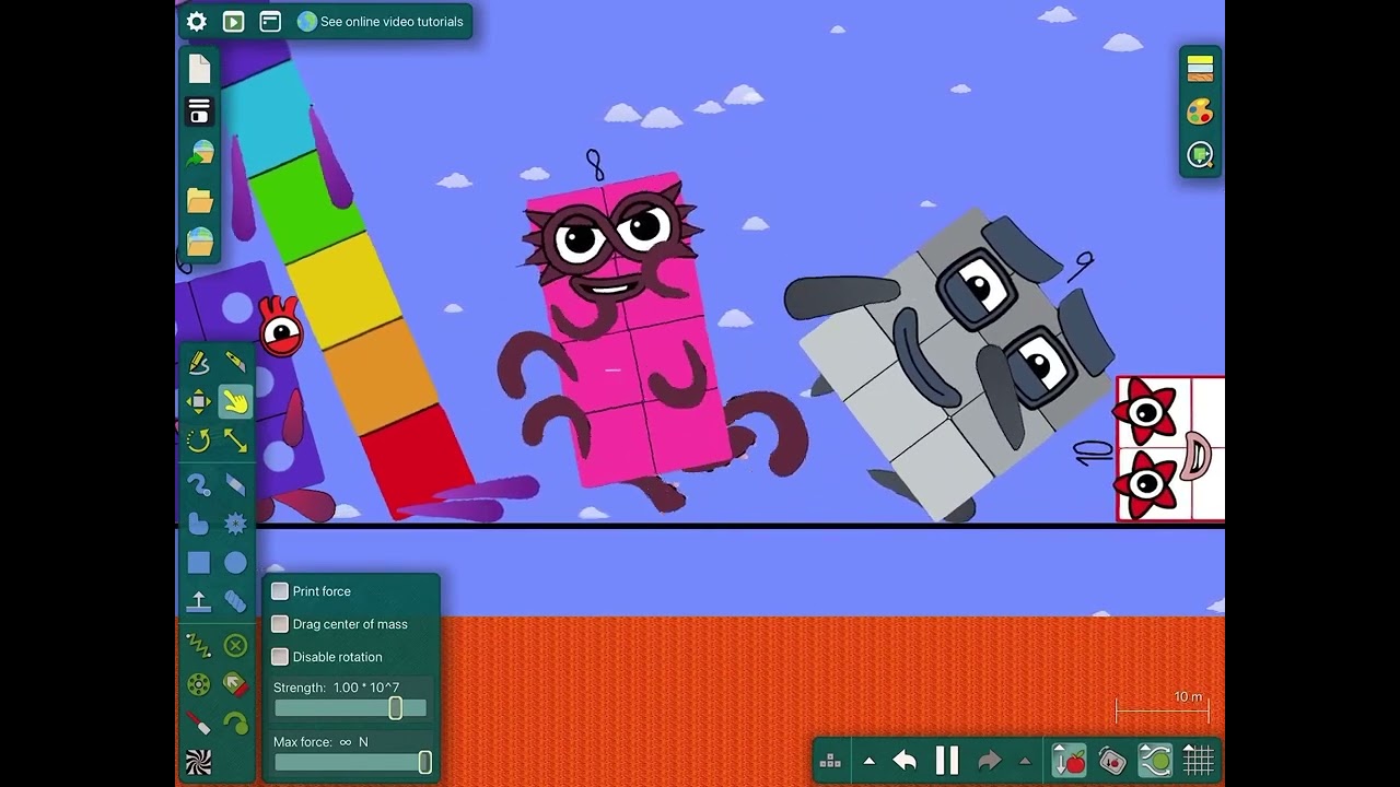 Numberblocks Пол — это лава + Черная дыра 1