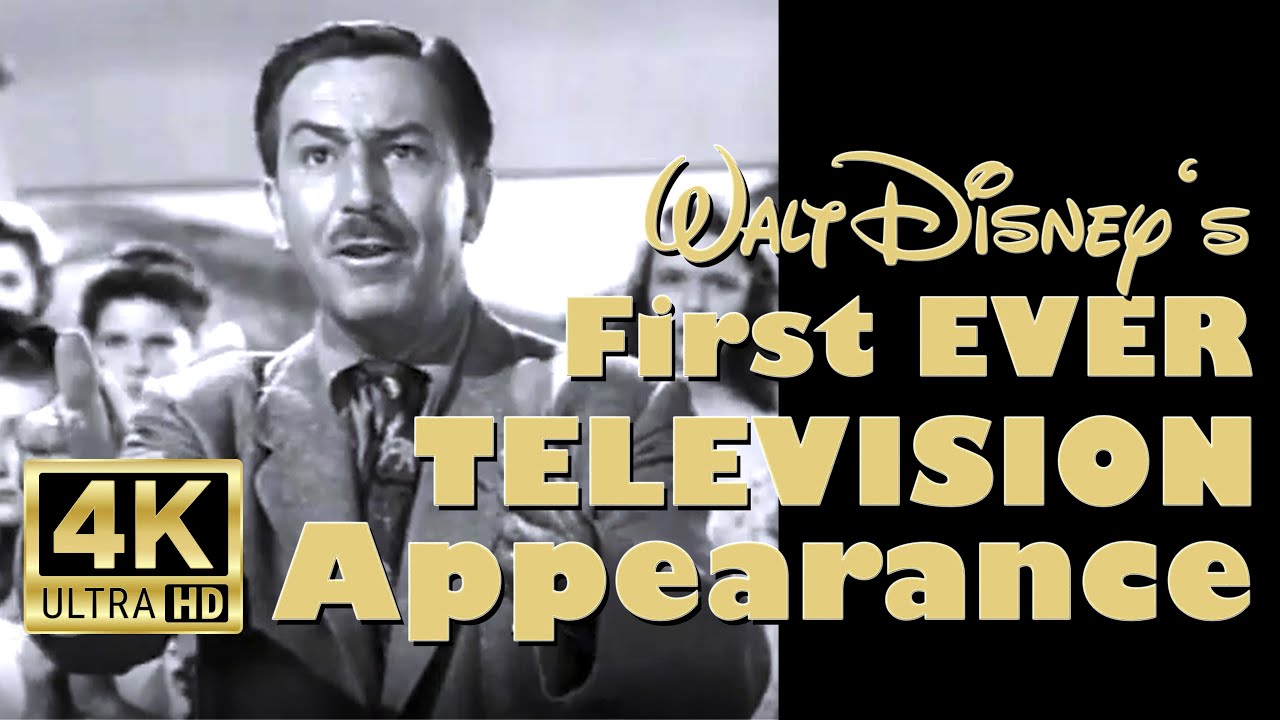 Walt Disney’s First Ever Television Appearance - 1950 (4K Remastered)