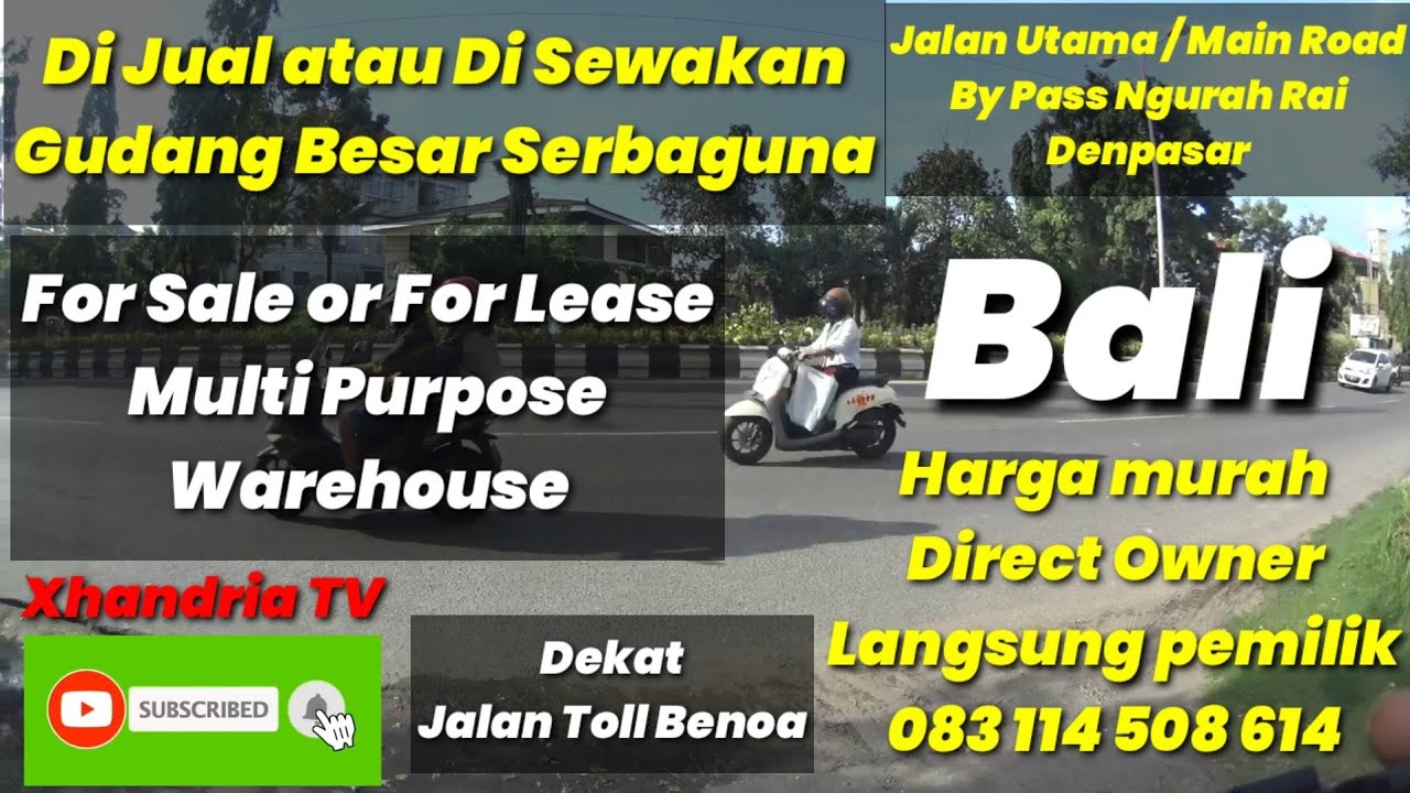 Gudang dijual di Bali | atau di sewakan | Warehouse at Bali | For sale or for lease Warehouse Bali