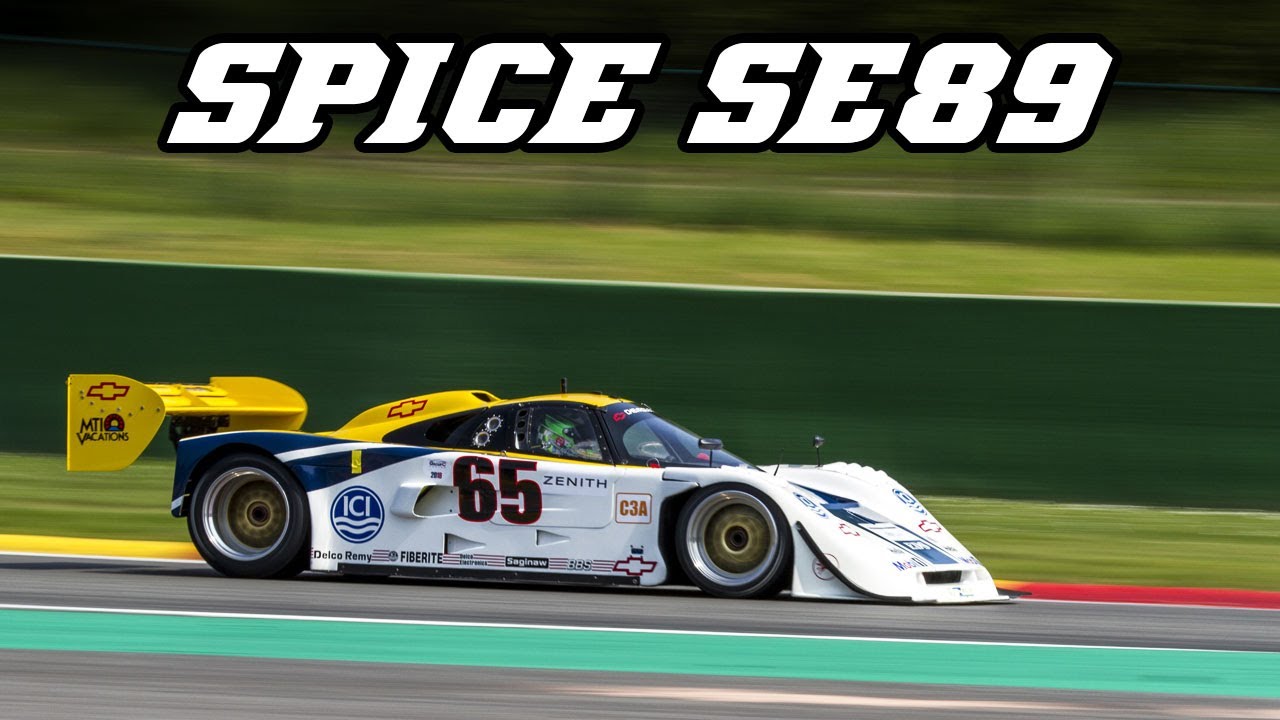 Spice SE89p GTP - Group C Racing at Spa (BIG V8 sound)