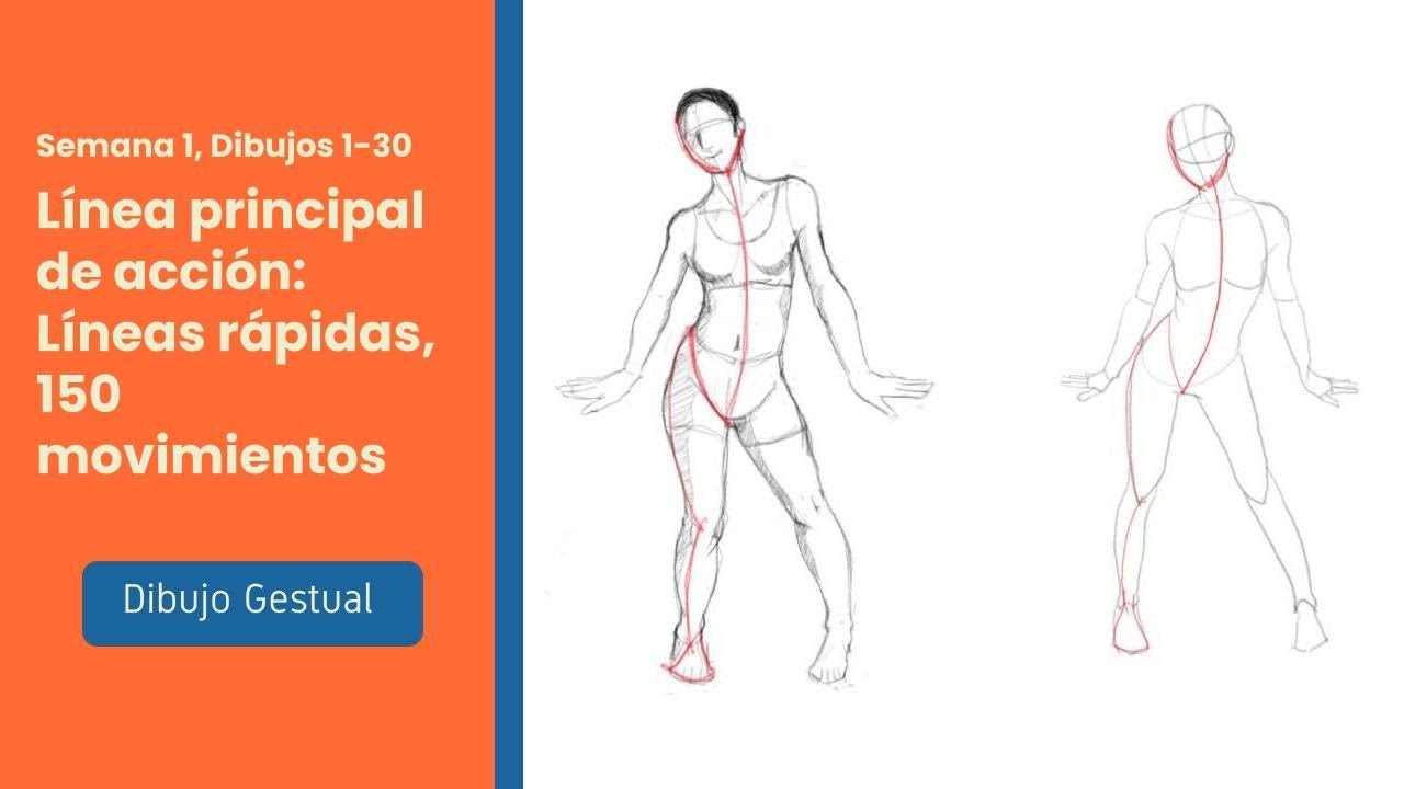 Inicio el dibujo gestual | 150 líneas de acción en 1 semana