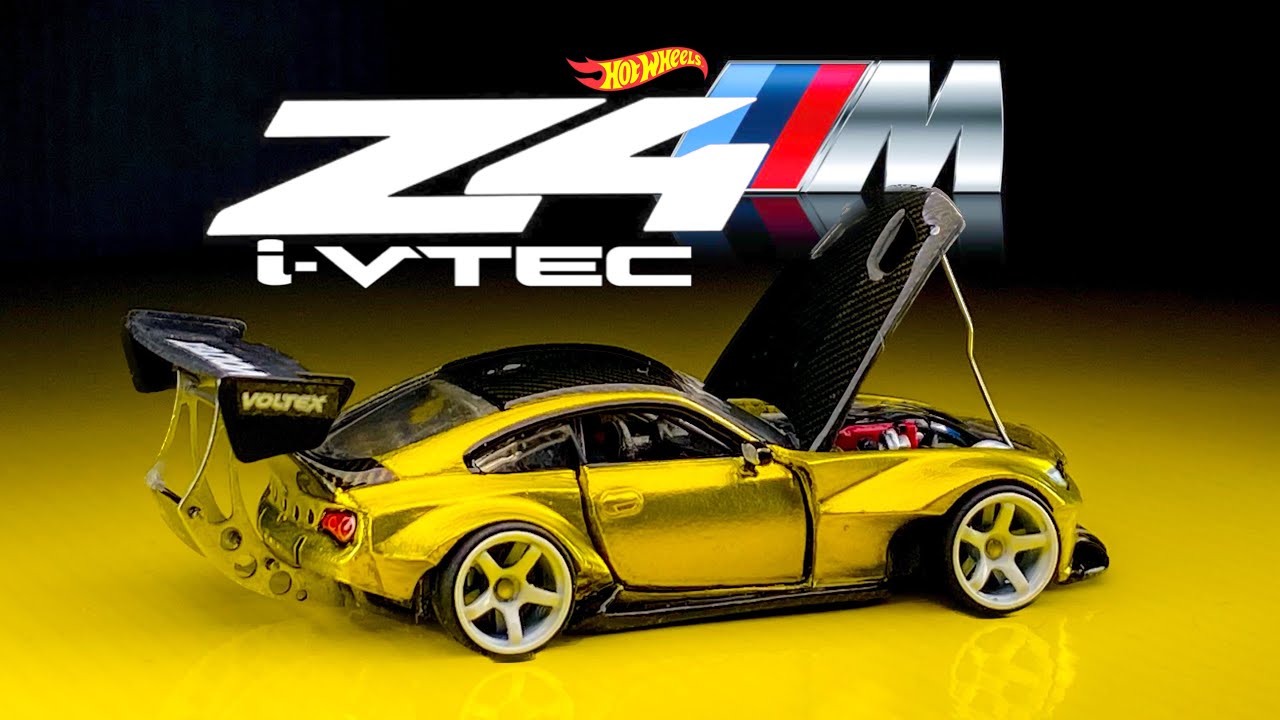 Resto mod BMW Z4 M powered by Honda K24 Engine RWD Hotwheels Custom