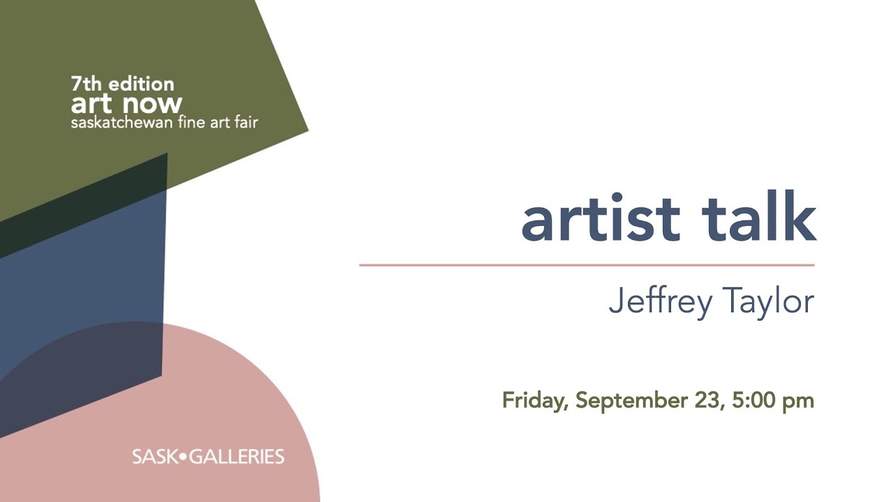 Jeffrey Taylor Artist Talk at the 7th edition of the Art Now Fine Art Fair