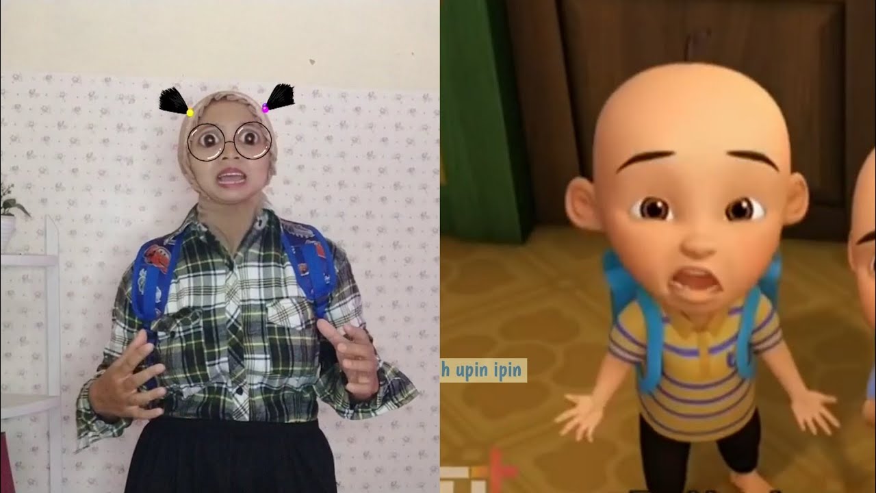 Tiru upin ipin nak ikut kak ros ke hutan
