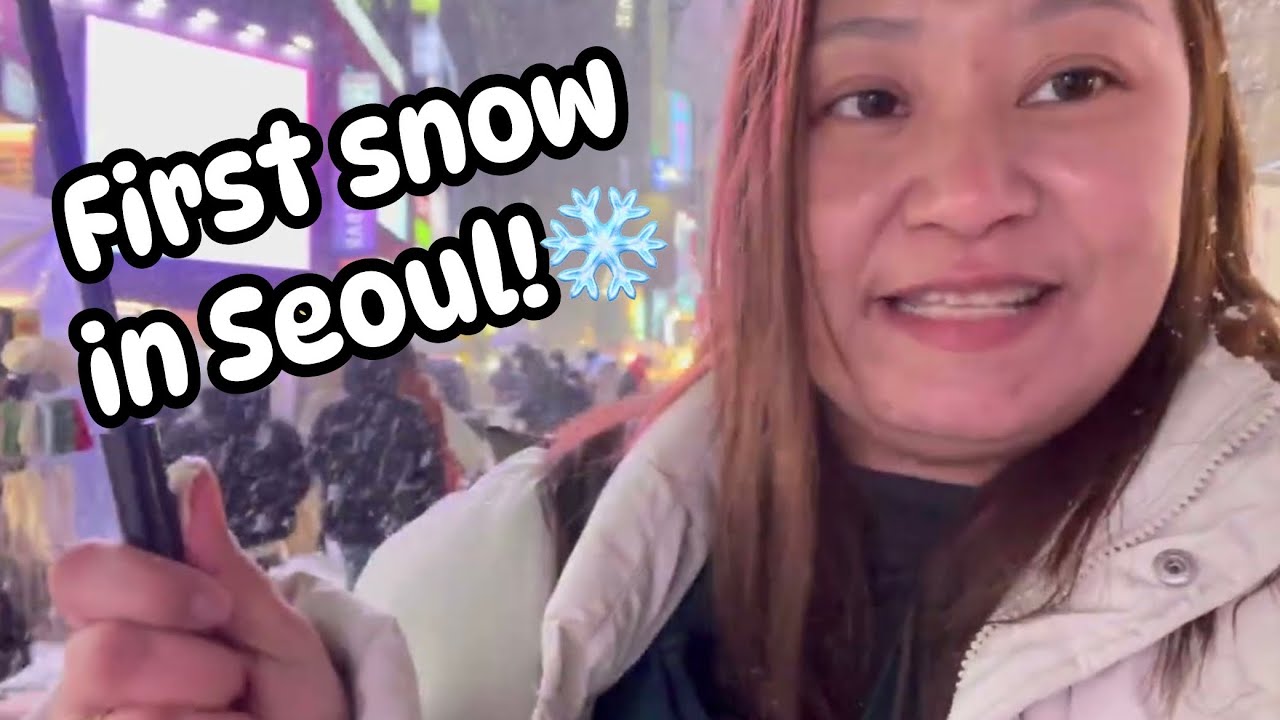 ❄️FIRST SNOW IN SEOUL | OFFICIALLY WINTER IN KOREA + CHECK-IN AT NAMSAN HIDEOUT