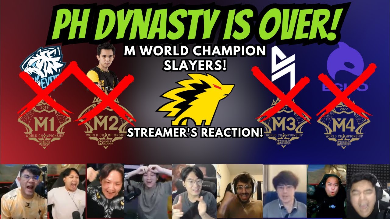 Streamers Reaction to Blacklist International losing the MSC Title Against Onic Esports of Indonesia