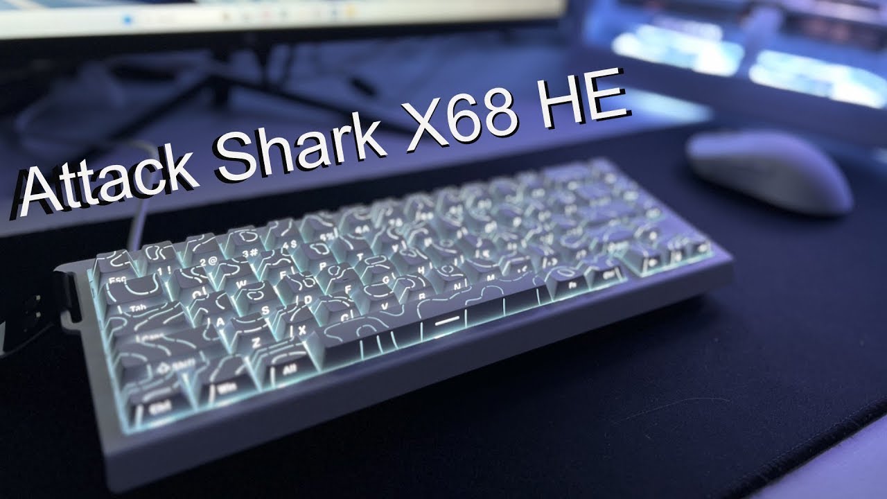 Распаковка клавиатуры ATTACK SHARK X68 HE Rapid Trigger #attackshark #X68HE #gaming