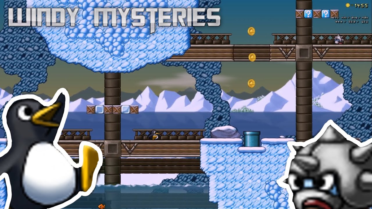 SuperTux Level preview - Windy mysteries