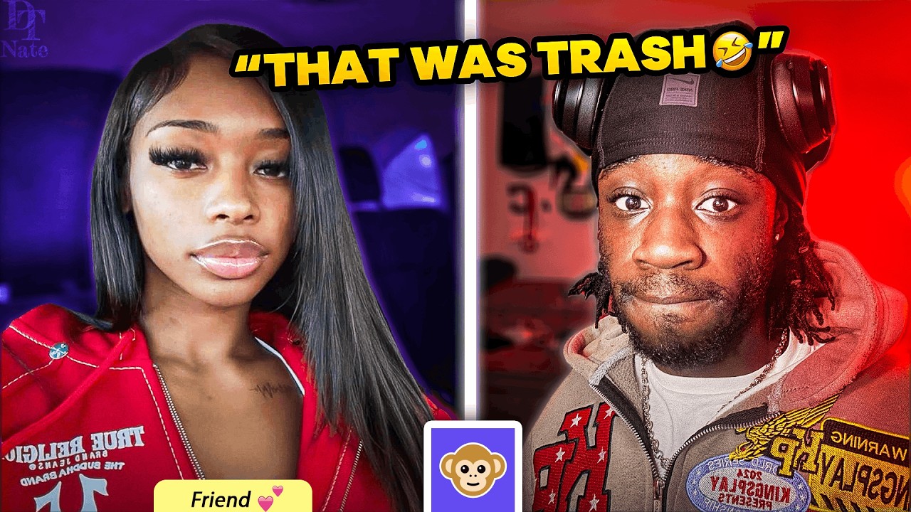 Using The WORST RIZZ To Get Girls On Monkey App...