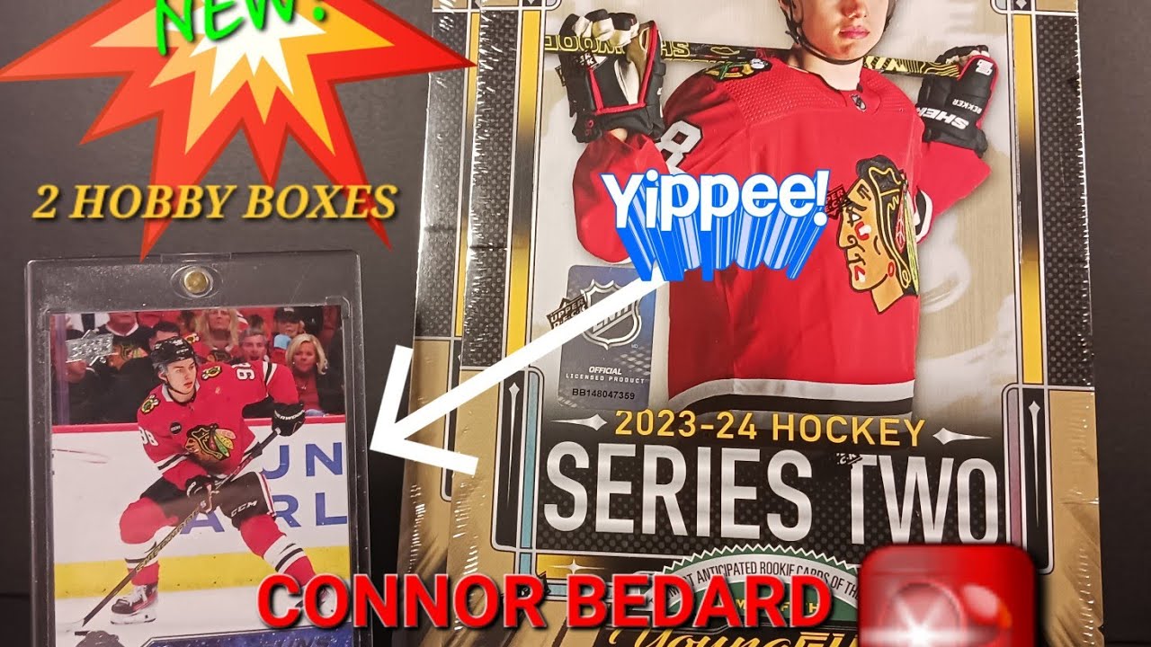 🔥 HOTTEST CARD ON THE MARKET SHOWED UP LATE TO THE PARTY 2023-24 UPPER DECK S2 HOCKEY HOBBY BOXES x2