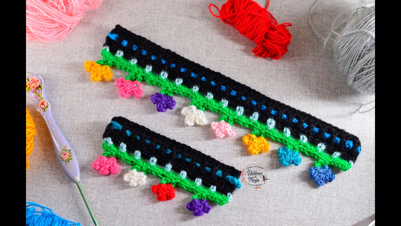 Puntilla en flor ( Paso a paso en crochet )