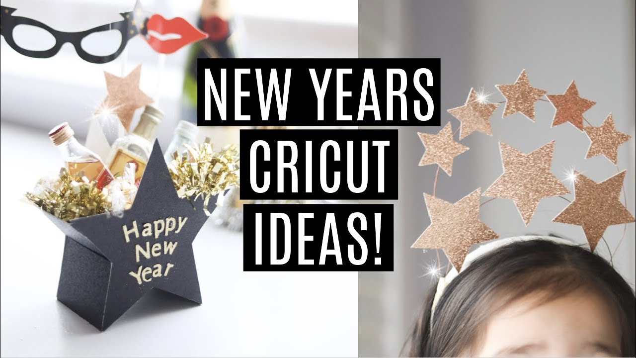 LAST MINUTE NEW YEARS EVE DECORATIONS ! -with Cricut
