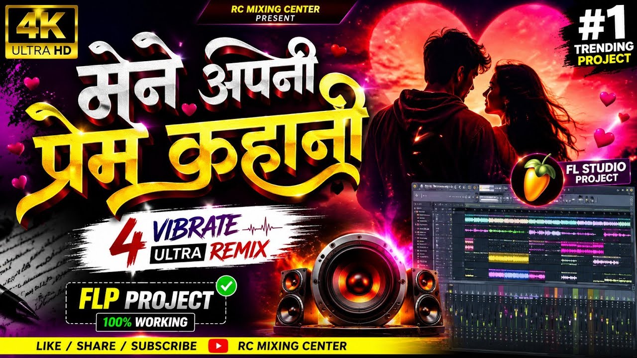 FLP Project | Do Lafzon Mein Likhdi Mene Apni Prem Kahani 🎶 |4K Ultra Vibrate Remix|RC Mixing Center