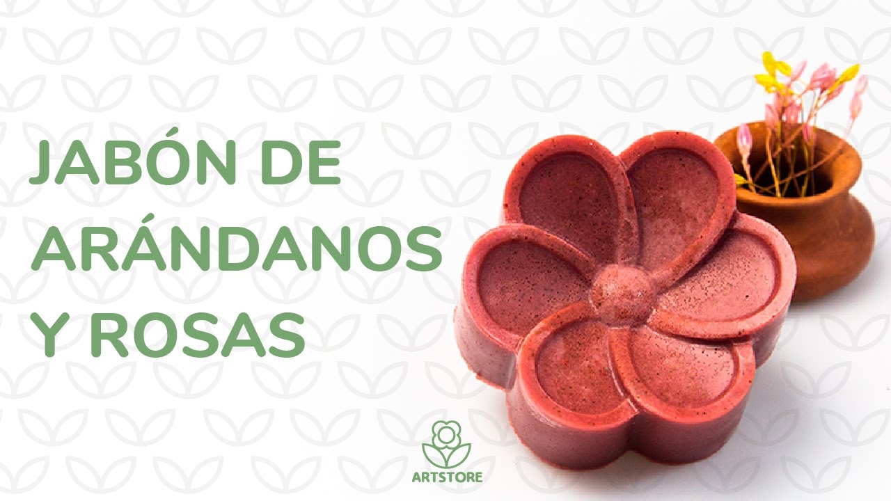 ✅  COMO hacer JABÓN de ARÁNDANOS y ROSAS