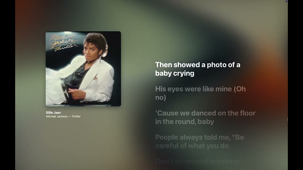 Michael Jackson - Billie Jean (Lyrics)