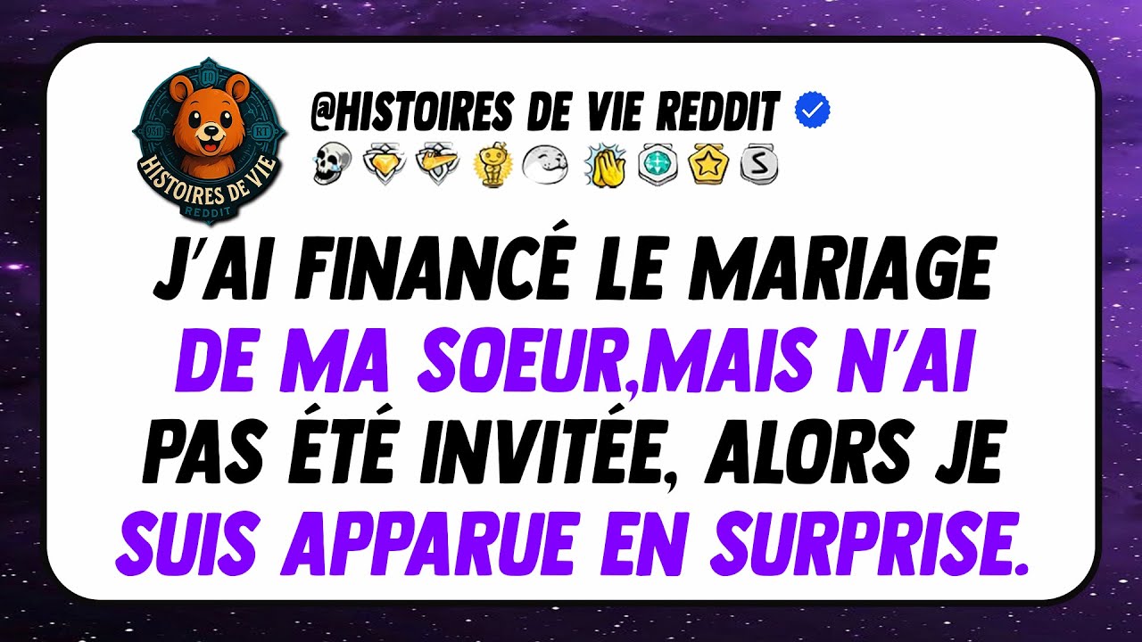 J’ai financé le mariage de ma sœur, mais n’ai pas été invitée, alors je suis apparue en surprise.