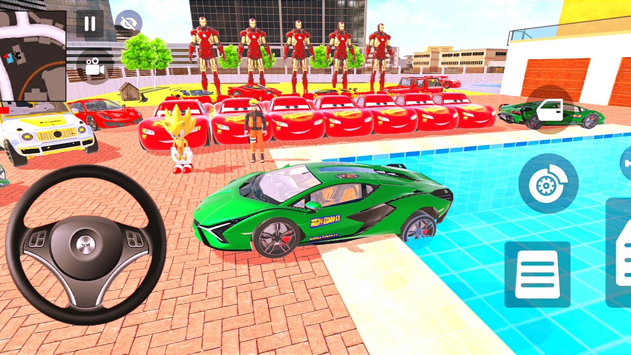 Spiderman, McQueen and modified cars | Android Gameplay
