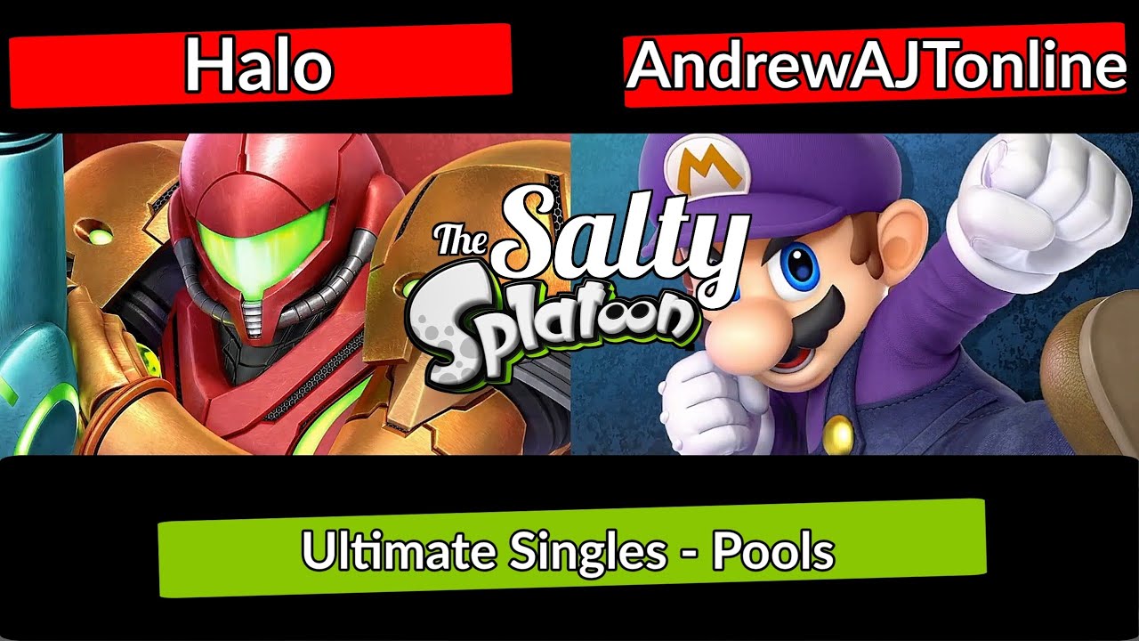 The Salty Splatoon 25 - Halo (Samus) vs AndrewAJTonline (Mario) | Smash ultimate ssbu