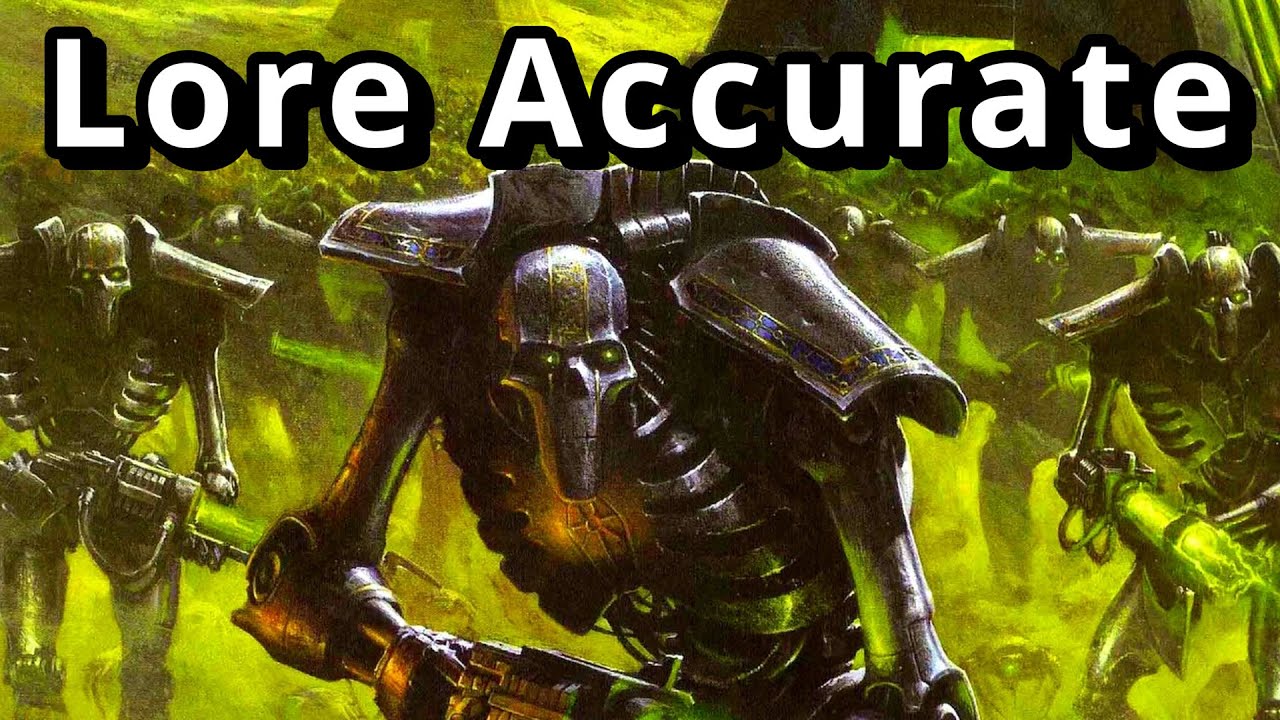 If Tabletop Necrons Were Lore Accurate