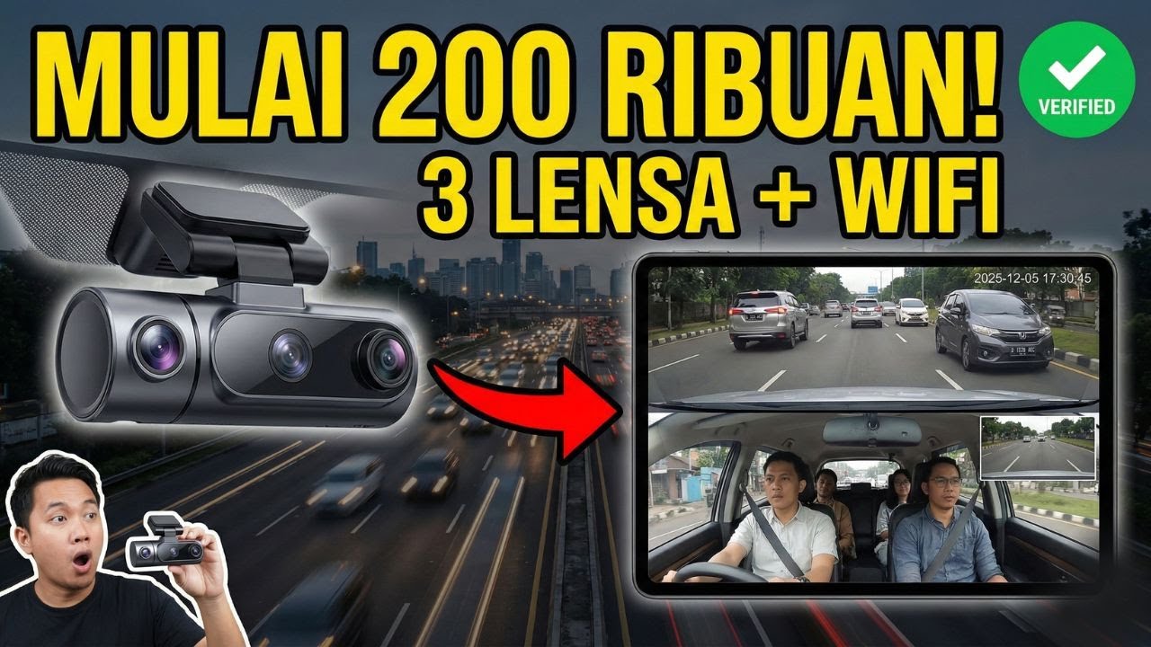 5 Dashcam Mobil Murah Terbaik 2025 (Mulai 200 Ribuan) - Hasil Rekaman Jernih!