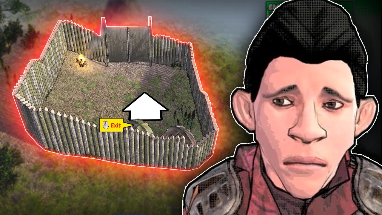 Building My First FORT In The Zombie Apocalypse | Survivalist Invisible Strain #4