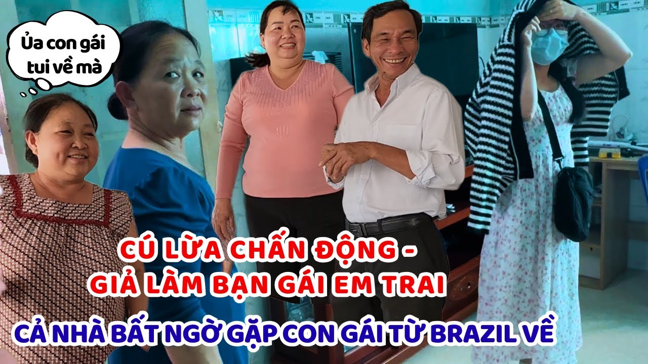Không báo trước, con gái bay từ Brazil về Việt Nam ăn tết làm cả nhà bất ngờ vỡ òa cảm xúc
