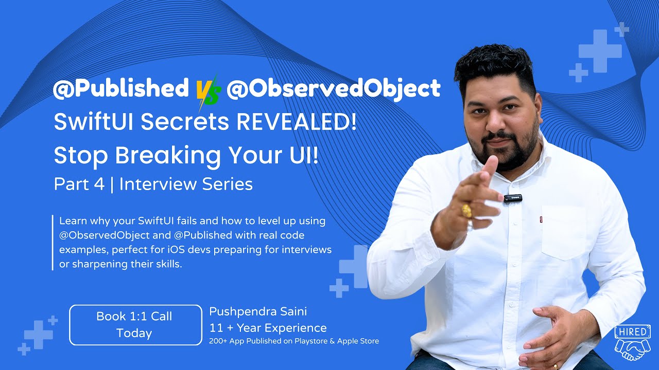 Why Your SwiftUI Fails: Master @ObservedObject and @Published | #swiftui Series Part 4